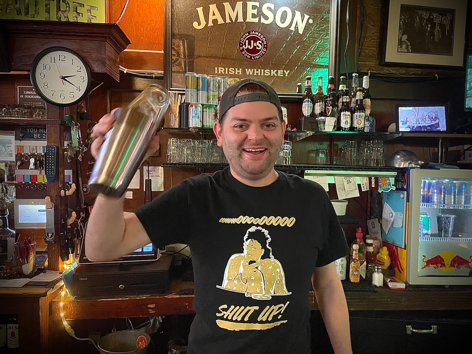 David Baker is the front of house manager at the Trolley Stop in Dayton's Oregon District. NATALIE JONES/STAFF