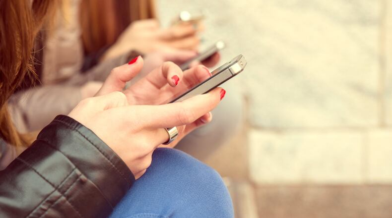 Student cellphone use in schools has led to different policies depending on whether kids are in the halls, in class or at lunch. FILE PHOTO