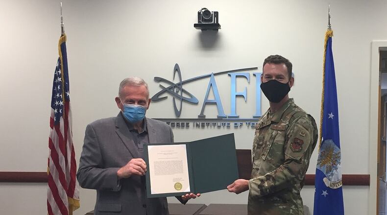 In April, the Air Force Institute of Technology’s Center for Space Research and Assurance was selected as the AFIT-level nominee and Air University winner of the General Muir S. Fairchild Educational Achievement Award for 2019. The General Muir S. Fairchild Educational Award was established in 1964 to recognize the most significant contribution to Air Force education. CONTRIBUTED PHOTO