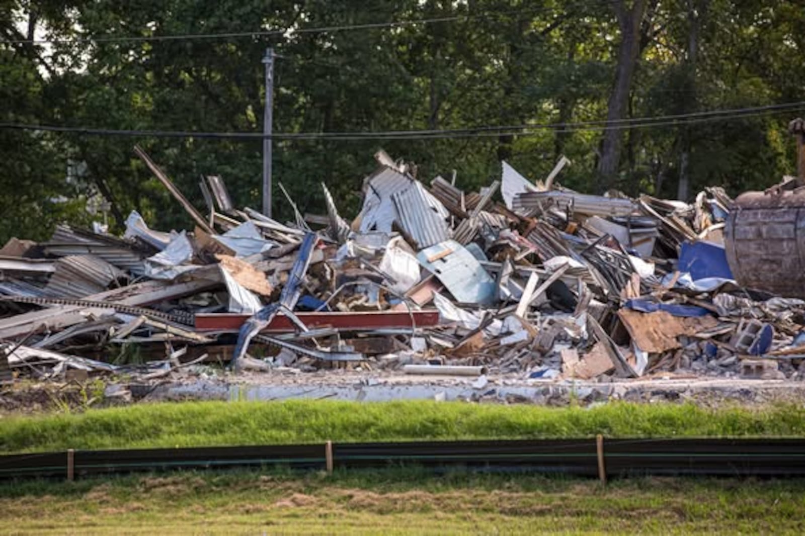 The former home of longtime business Ron's Car Care at 1241 E. Central Ave. in Miamisburg was demolished Monday, Aug. 11, to make way for a Flying Ace Express Car Wash location. CONTRIBUTED/CITY OF MIAMISBURG
