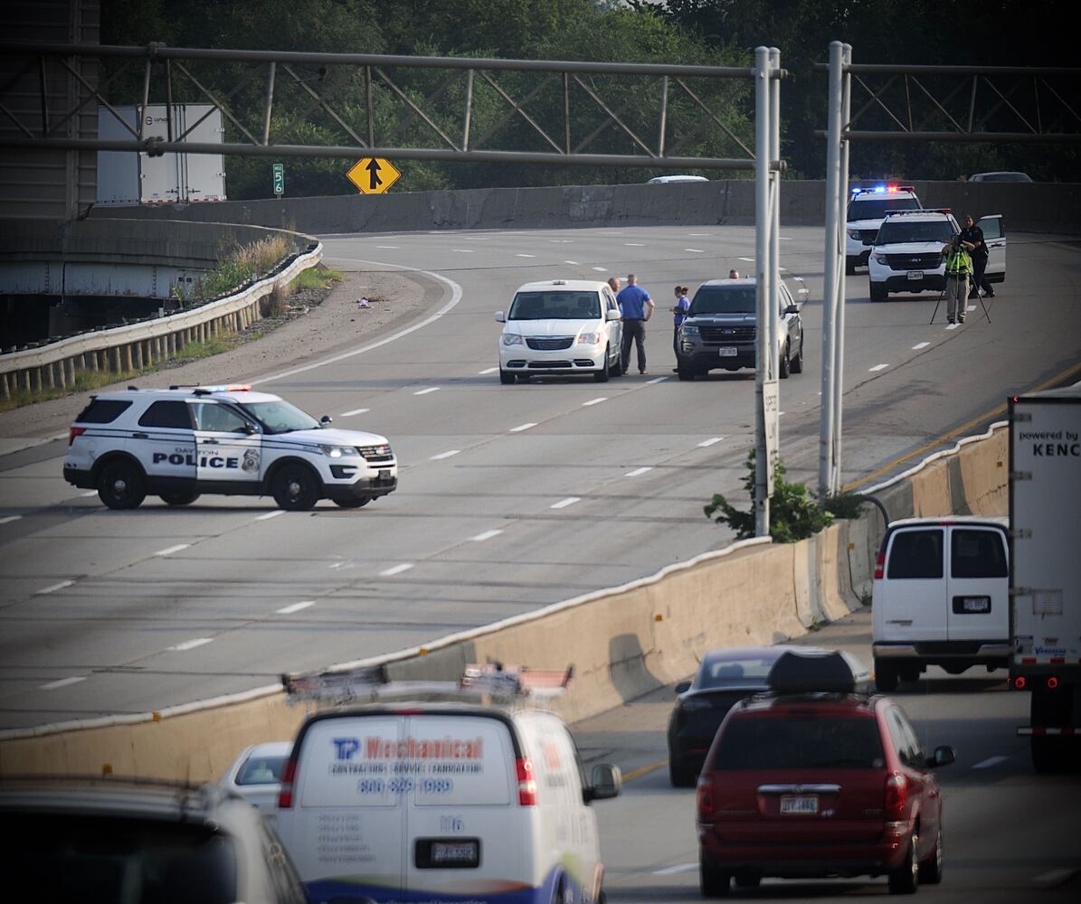 PHOTOS: Crash closes I-75 south at Stanley Ave.