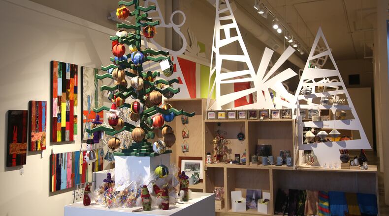 The Contemporary Dayton Holiday Gift Gallery is showcasing the work of 84 artists, mostly from Southwest Ohio, during the sale in itsâ 24th year. LISA POWELL / STAFF