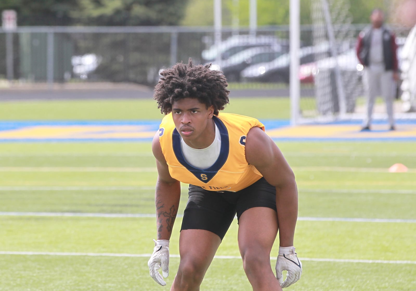 Miami Valley high school football recruiting showcase: Springfield LB Taj Powell, a Louisville commit. Marcus Hartman