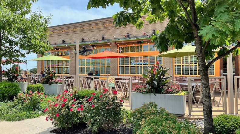 The patio at Chuy's at the Mall at Fairfield Commons. PHOTO BY ALEXIS LARSEN