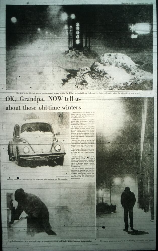 1978 blizzard newspaper pages