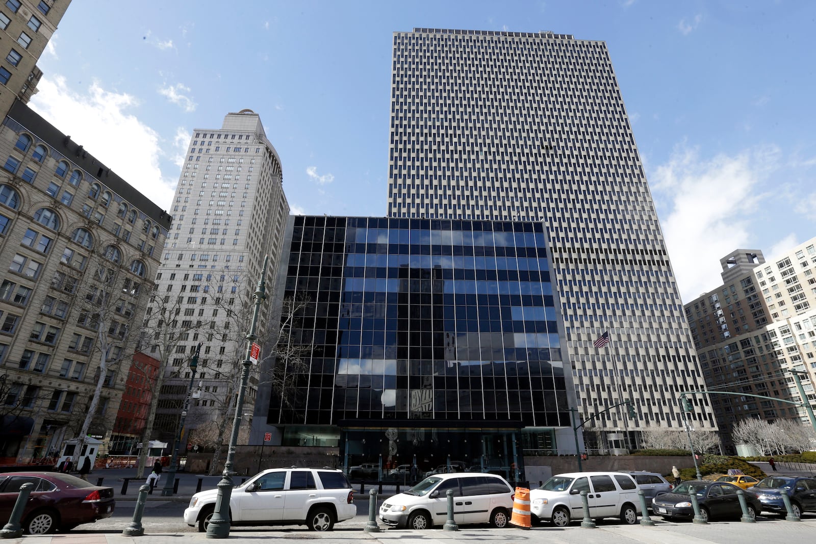 FILE - The United States Court of International Trade is seen in front of the Jacob K. Javits Federal building in this Wednesday, March 18, 2015, in New York. (AP Photo/Mary Altaffer, File)