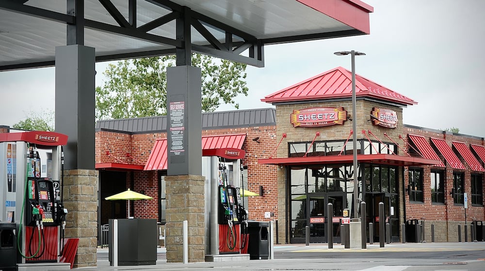 One of two Sheetz gas stations in Huber Heights, located at the corner of Old Troy Pike and Taylorsville Road. FILE