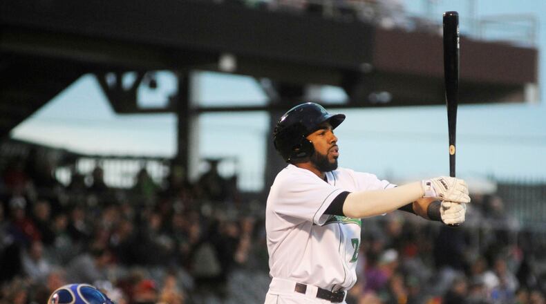 Dragons outfielder Narciso Crook. The Dragons hosted the South Bend Cubs at Fifth Third Field in Dayton on Wednesday, April 18, 2018. MARC PENDLETON / STAFF