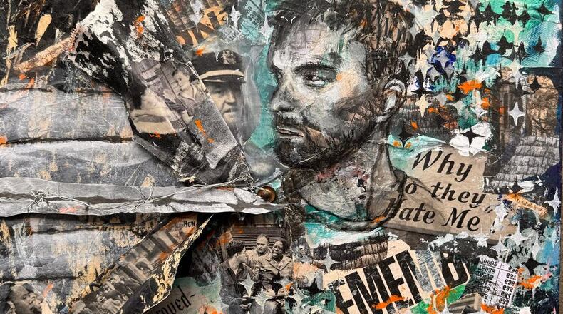 "Layers of Hate" by Nancy Dankof of Dayton will be featured in Edward A. Dixon Gallery's "We're Doing It ALL Wrong" exhibition. CONTRIBUTED