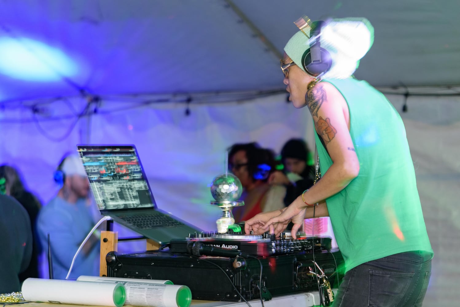 PHOTOS: Did we spot you at Dayton's New Year's Eve Ball Drop and Silent Disco at Yellow Cab Tavern?