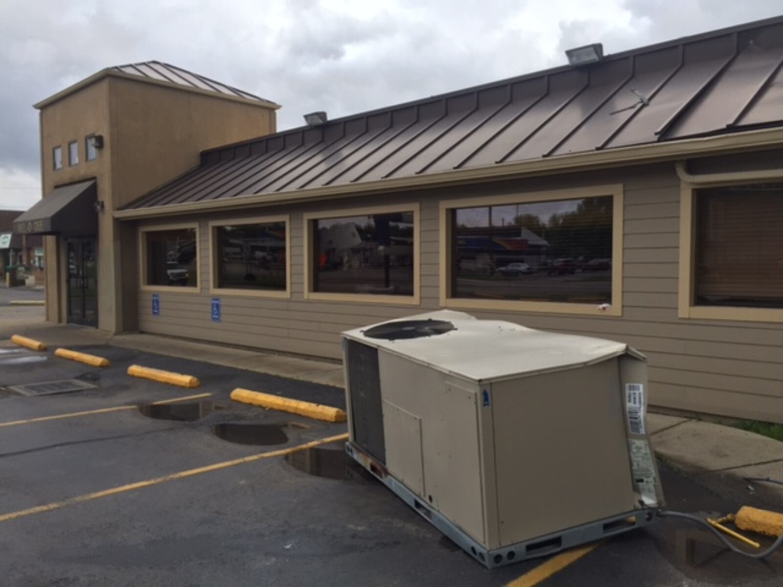 The Mel-O-Dee restaurant in New Carlisle has closed "until further notice" after storm damage on Wednesday, May 24, 2017. GABRIELLE ENRIGHT/WHIO