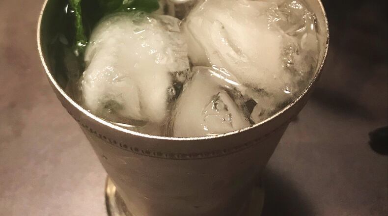 The signature drink of The Kentucky Derby is the Mint Julep. The Mint Julep is an extremely strong bourbon drink, with minimal ingredients. CONTRIBUTED PHOTO / TESS VELLA-COLLETTE