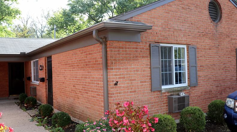 The 2-bedroom brick ranch condominium is one of four units and sits back within the dead-end street. The community has use of common areas and an outdoor swimming pool. CONTRIBUTED PHOTO BY KATHY TYLER