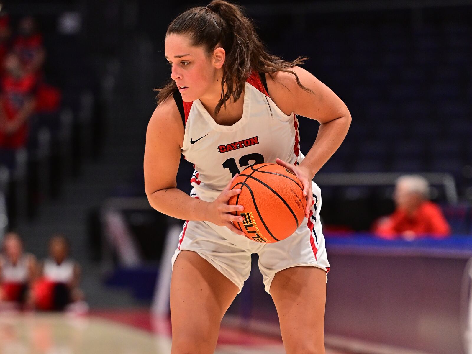 Dayton's Jenna Giacone during Tuesday night's game vs. Florida A&M at UD Arena. Erik Schelkun/UD Athletics