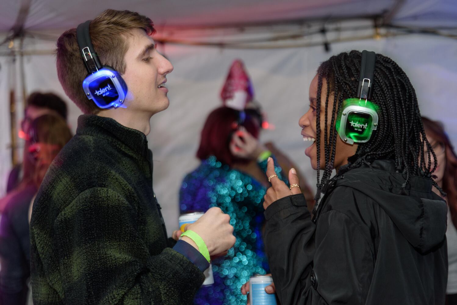 PHOTOS: Did we spot you at Dayton's New Year's Eve Ball Drop and Silent Disco at Yellow Cab Tavern?