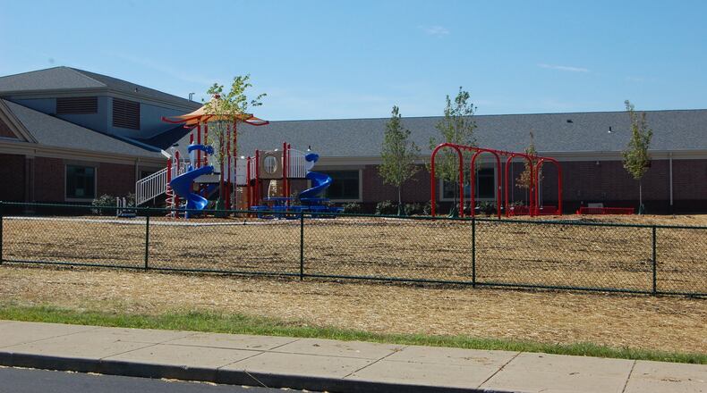 Lebanon City School District’s construction and renovation projects are under way with two new additions that opened for the 2015-2016 school year. Shown is the new 14,000-square-foot Bowman Primary School addition and playground. CONTRIBUTED (File photo from Aug. 26, 2015)