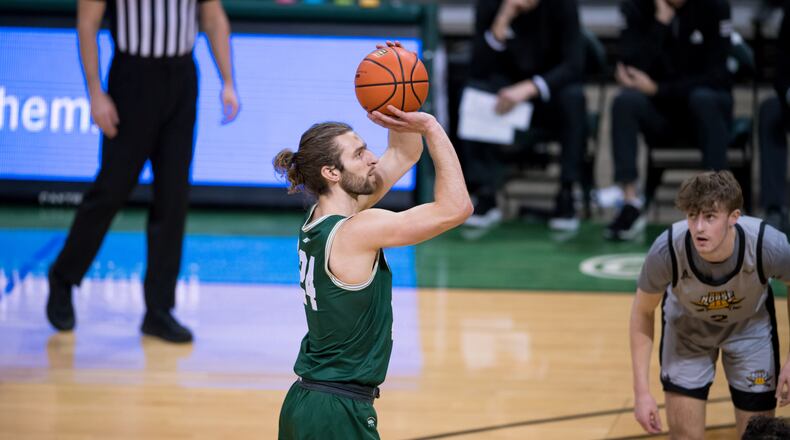 Wright State's Tim Finke, shown earlier this season vs. Nothern Kentucky, scored a career-high 21 points in Sunday's loss at Detroit Mercy. Joseph Craven/Wright State Athletics