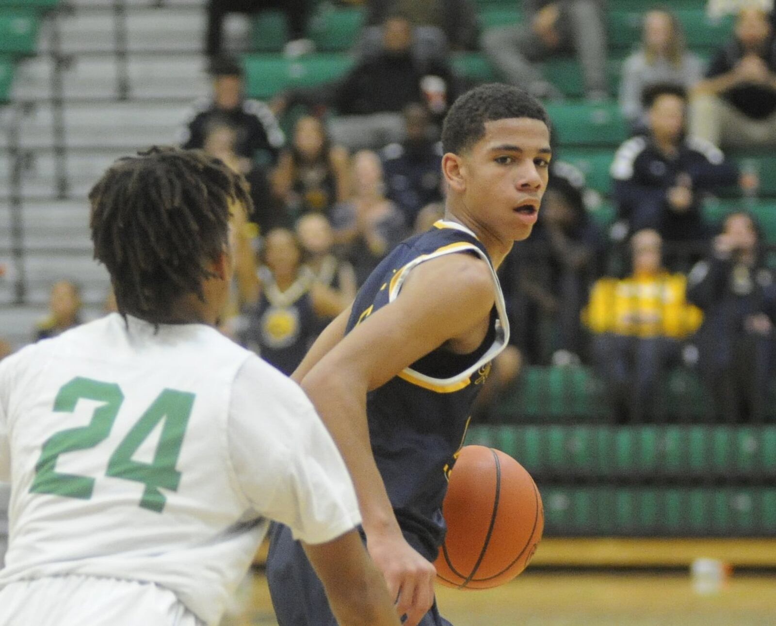 Springfield’s David Sanford (with ball). Springfield defeated host Northmont 71-49 in a boys high school basketball game on Friday, Dec. 22, 2017. MARC PENDLETON / STAFF