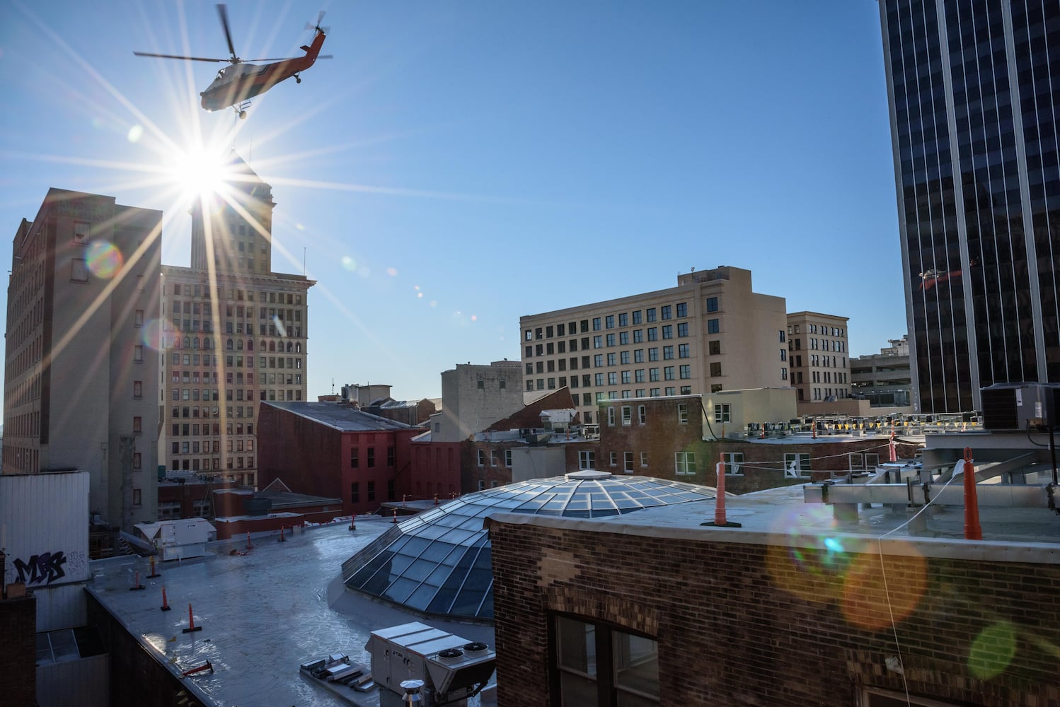 PHOTOS: Special delivery to Dayton Arcade