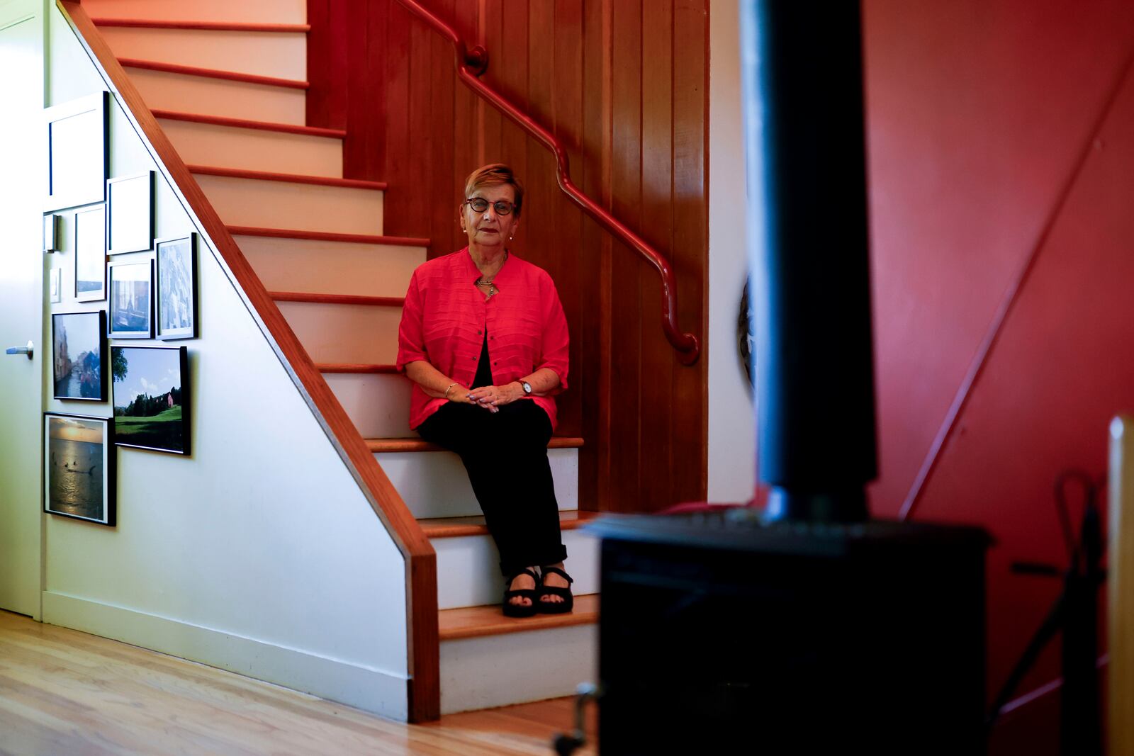 Marianne Hirsch, a professor at Columbia University, poses for a portrait on Thursday, July 24, 2025 in Norwich, Vt. (AP Photo/Michael Owens)