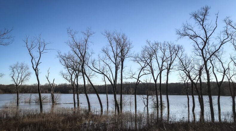 The Englewood Dam has seen a lot more water in the past 30 years which has led to an increase in the number of times the Miami Conservancy district's five flood control dams have held back water.