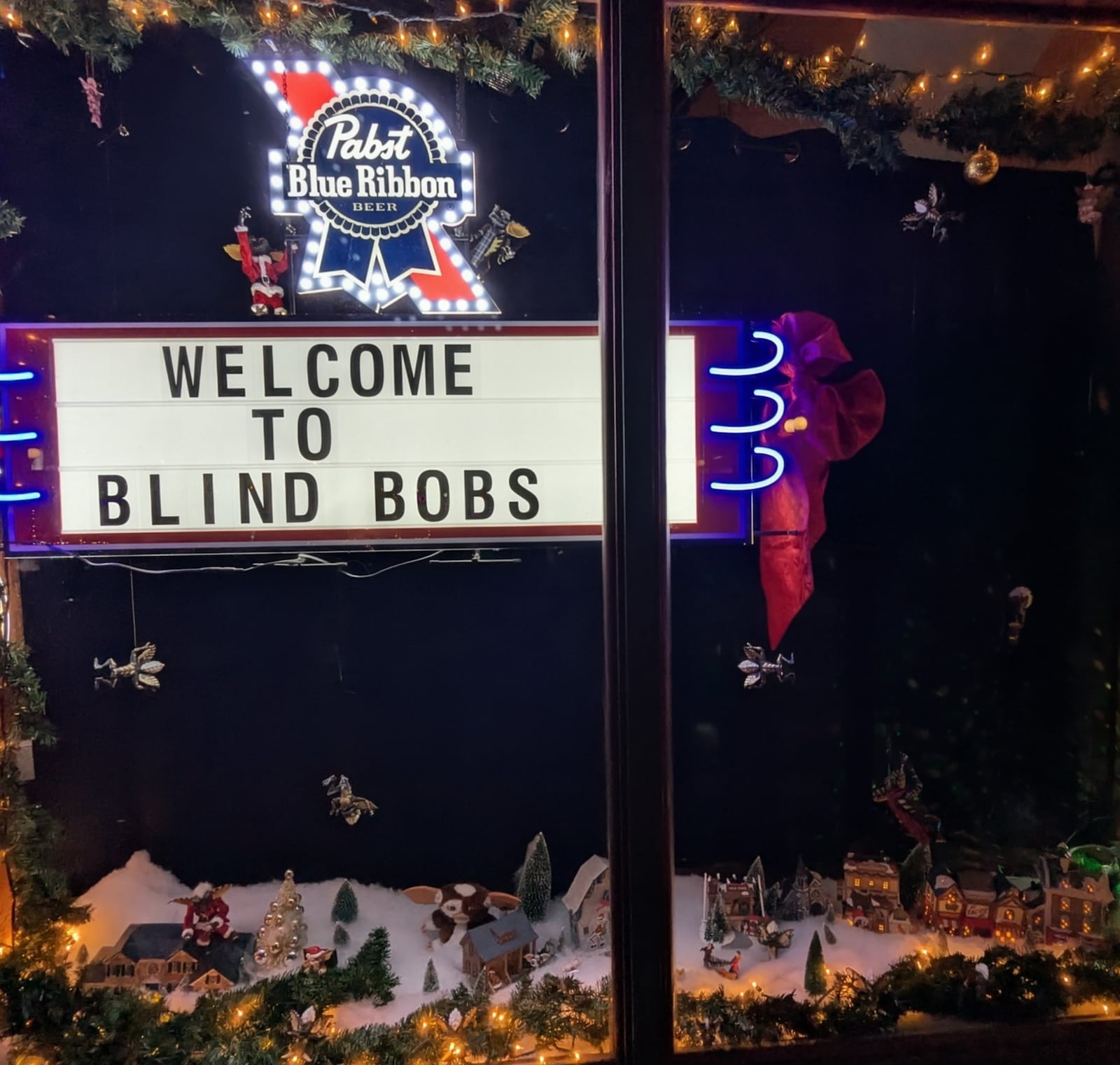 Blind Bob’s, contestant in Whimsical Windows contest in 2025.