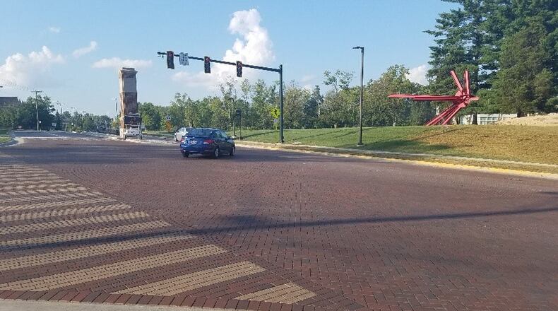 The new intersection of Patterson Avenue and Chestnut Street in Oxford. BRENNEN KAUFFMAN/STAFF