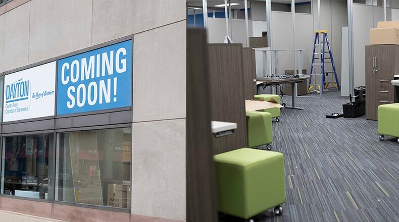 The Dayton Area Chamber of Commerce is moving to 8 N. Main Street Monday.