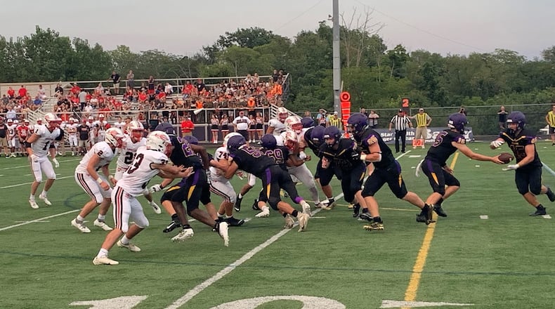 Bellbrook beat Tippecanoe 24-21 on Friday night in the season opener for both teams. Eric Frantz/CONTRIBUTED