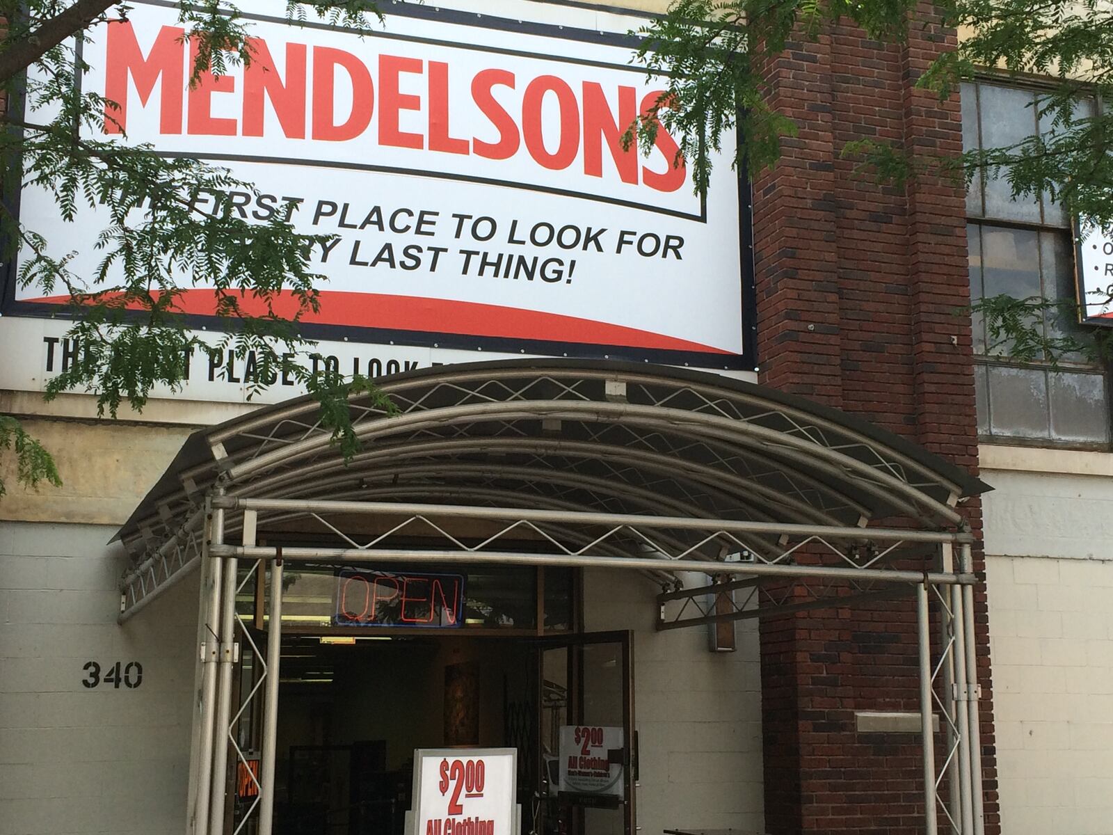 Mendelson’s Liquidation Outlet in downtown Dayton has expanded its already enormous array of products to offer a selection of non-perishable groceries, beauty products, and electronics, and is currently holding a blowout sale with products from clothing to restaurant wares to chemistry kits for less than $2. Photo by: Vivienne Machi