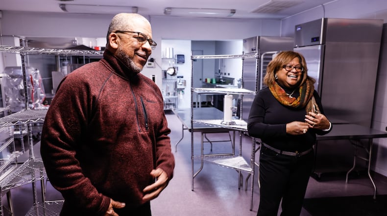 Donald and Donna Hill own the D&D Grill & kitchen rental on East Westbrook Rd. They converted an old shed into the Kitchen rental. JIM NOELKER/STAFF