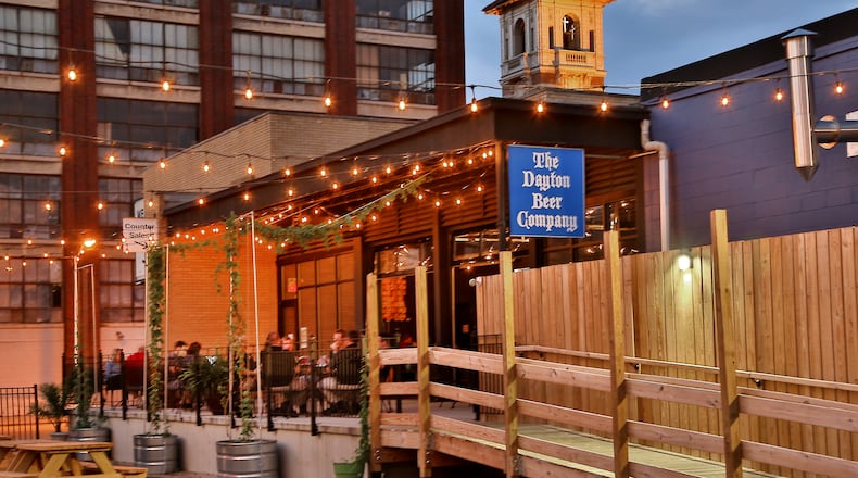 Moving from the original Kettering location, the Dayton Beer Company opened its downtown production brewery and tap room on April 23 2015 in a building that formerly housed Weiler Welding. JIM WITMER/STAFF