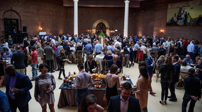 Bourbon & Bubbles, an artsy cocktail party, returns to the Dayton Art Institute on Nov. 4. The event features exclusive bourbons and sparkling wine from around the world, gourmet food and entertainment. TOM GILLIAM / CONTRIBUTING PHOTOGRAPHER