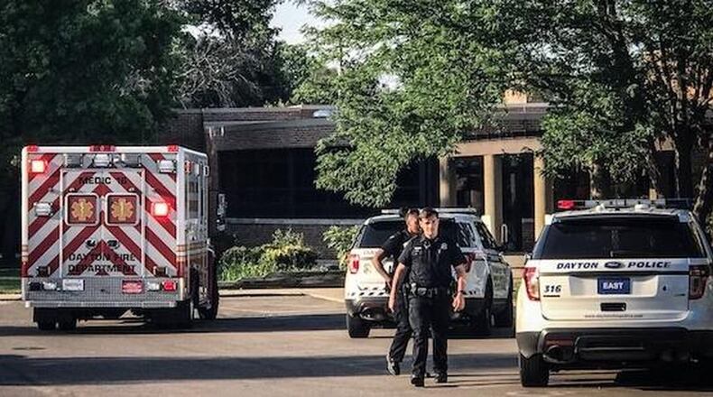 Dayton police responded to the Lohrey Recreation Center in southeast Dayton after a 6-year-old boy drowned in the pool. STAFF