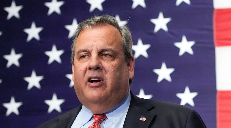 FILE - Republican presidential candidate former New Jersey Gov. Chris Christie speaks during a gathering, June 6, 2023, in Manchester, N.H. (AP Photo/Charles Krupa, File)