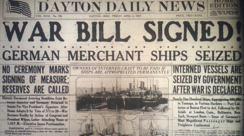 The front page of the Dayton Daily News on April 6, 2017.