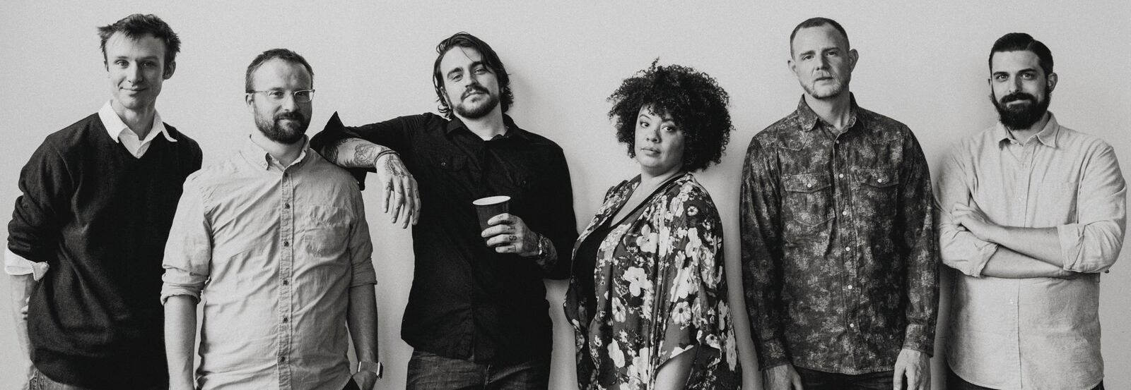 Neo American Pioneers, (left to right) Paul Monnin, Ian Goudie, Daniel Chord, Heather Redman, Billy Swayne and Dan Spaugy, perform at the Yellow Cab Food Hub on Saturday, Aug. 8. CONTRIBUTED