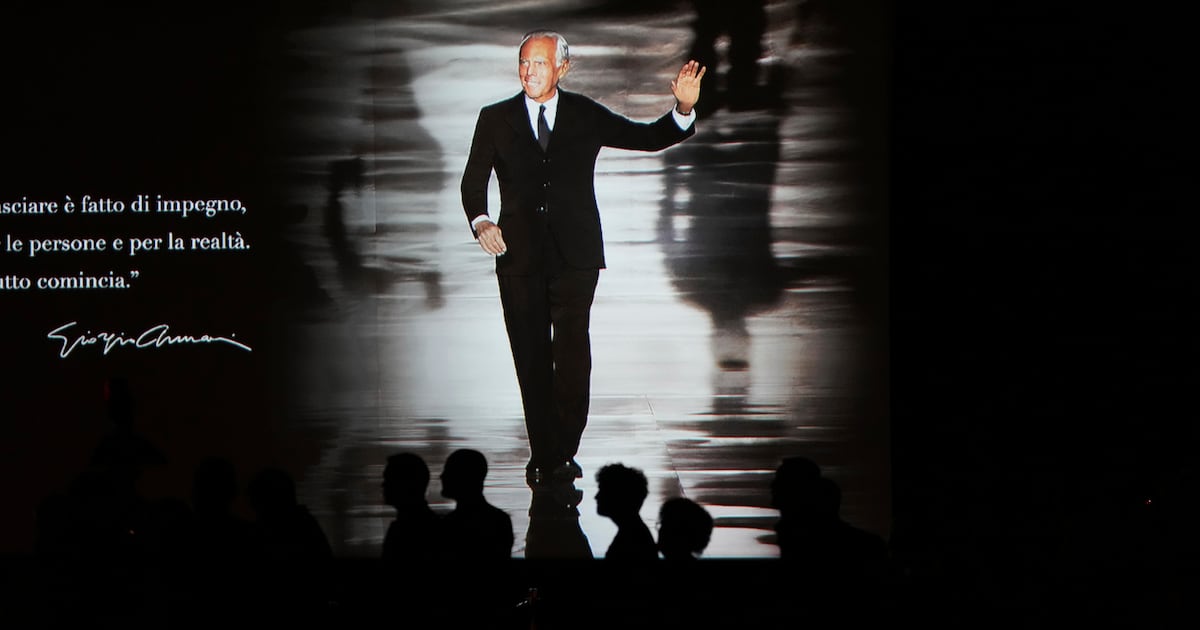 Hundreds of ordinary mourners and VIPs pay last respects to Italian fashion icon Giorgio...