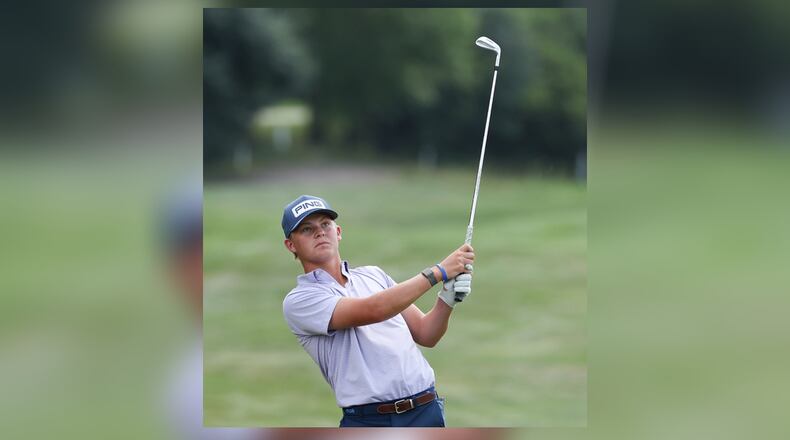 T.J. Kreusch is tied for the lead heading into the final round at the Metro Championship at Windy Knoll in Springfield. RON ALVEY/CONTRIBUTED