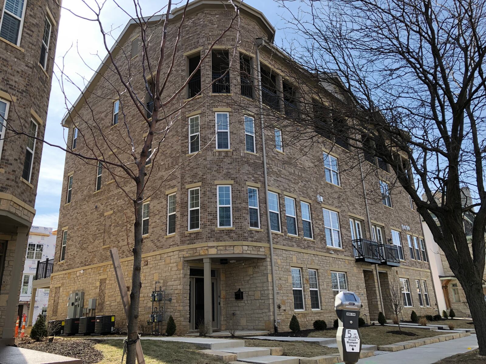 The 12 townhomes at Monument Walk are sold out. The final building in the development will have four townhouses that have a rooftop deck instead of a fourth-floor sitting room. CORNELIUS FROLIK / STAFF