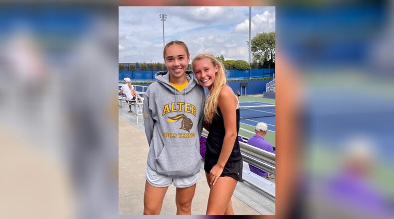 Alter's Grace Lampman (left) and Eaton's Macy Hitchcock. CONTRIBUTED