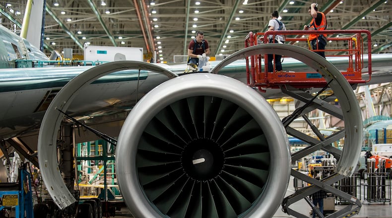 An engine on a Boeing 767 jet aircraft, at a Boeing facility in Everett, Wash. in 2012. The Boeing 737 engine that failed on Southwest Flight 1380 is not the only one that has caught the eye of regulators: Engines on Boeing’s 787 Dreamliner and 767 have also failed, prompting questions about their design and inspection procedures. Stuart Isett/The New York Times