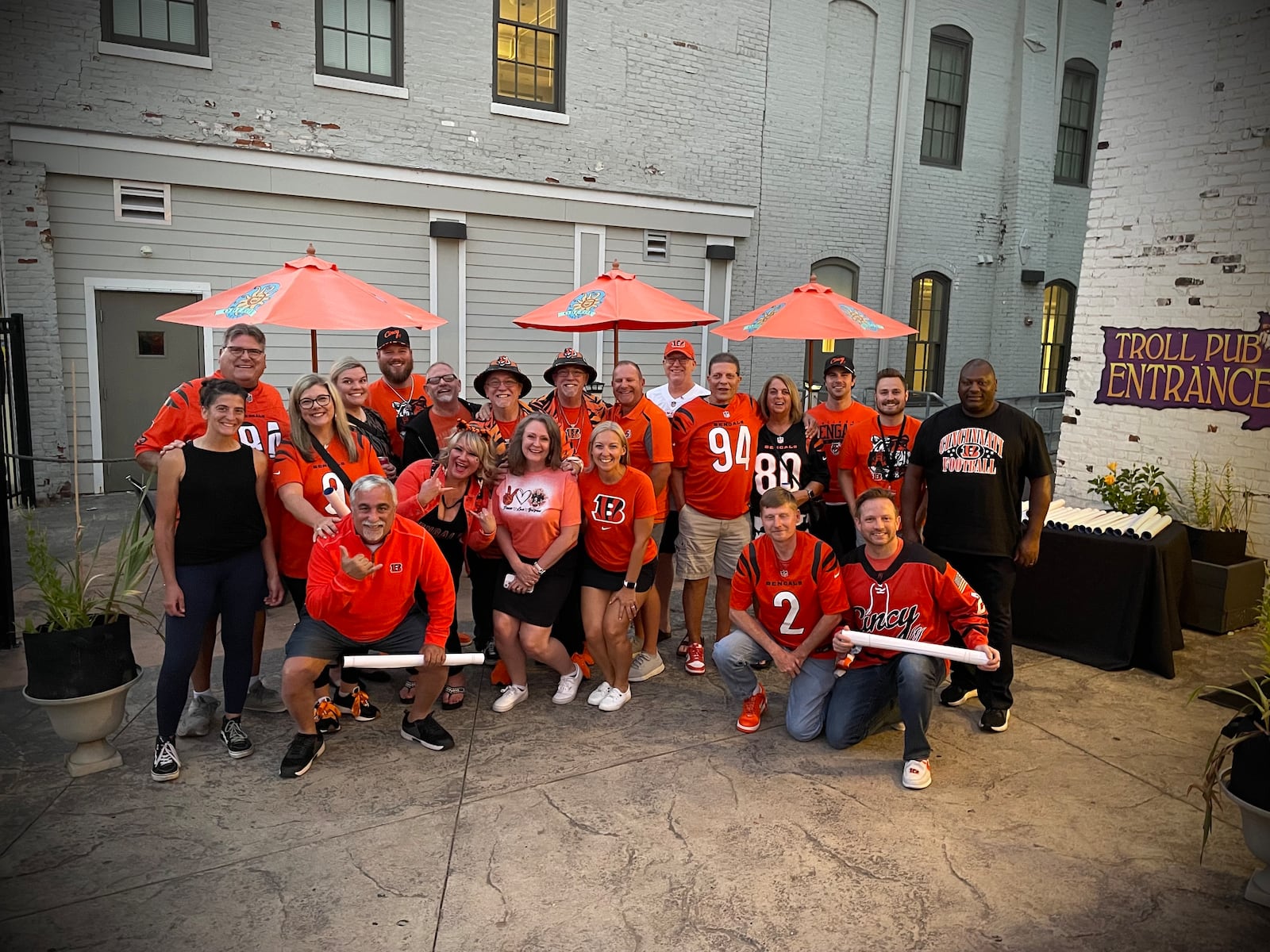 The Cincinnati Bengals hosted an Open in Orange happy hour at the Troll Pub in downtown Dayton on Thursday, Sept. 11. NATALIE JONES/STAFF