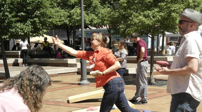 The Square is Where program in downtown Dayton will resume on May 3, along with its rotating schedule of lunchtime activities.