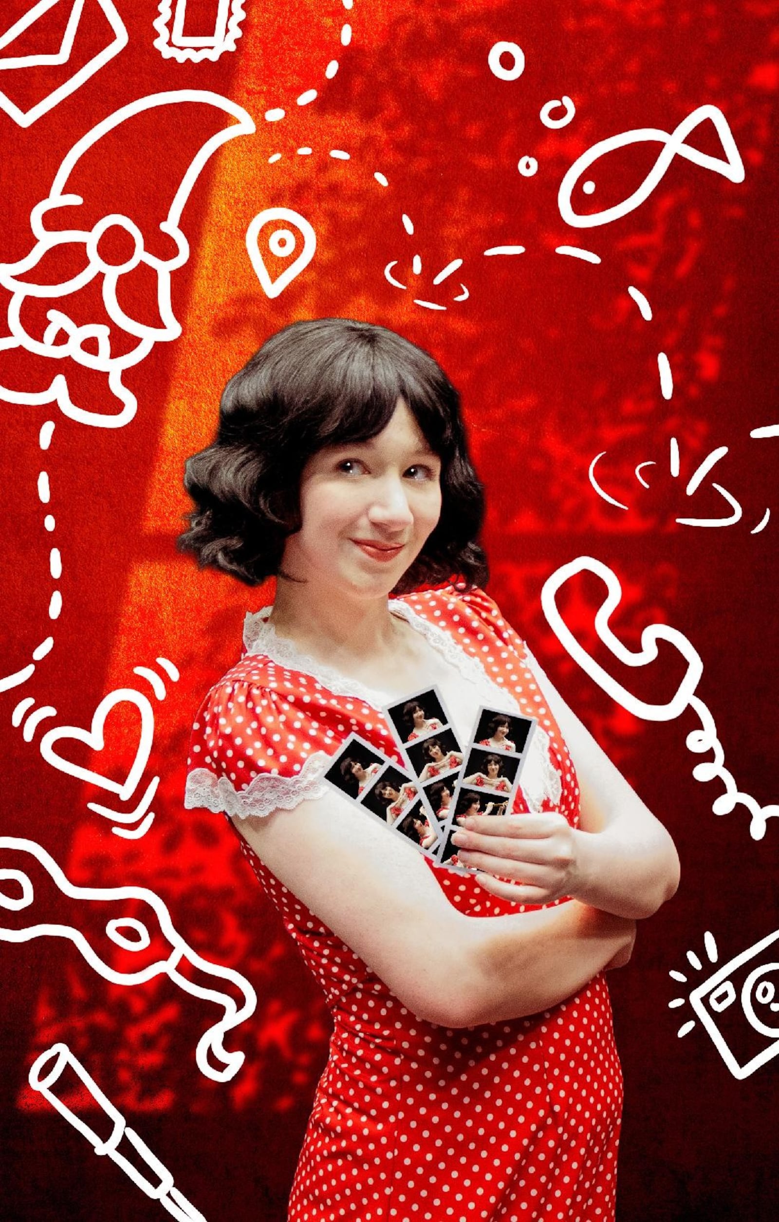 Ann-Margaret Adkins (Amélie) stars in Sinclair Community College's production of "Amélie the Musical." Photo courtesy of Sinclair Theatre