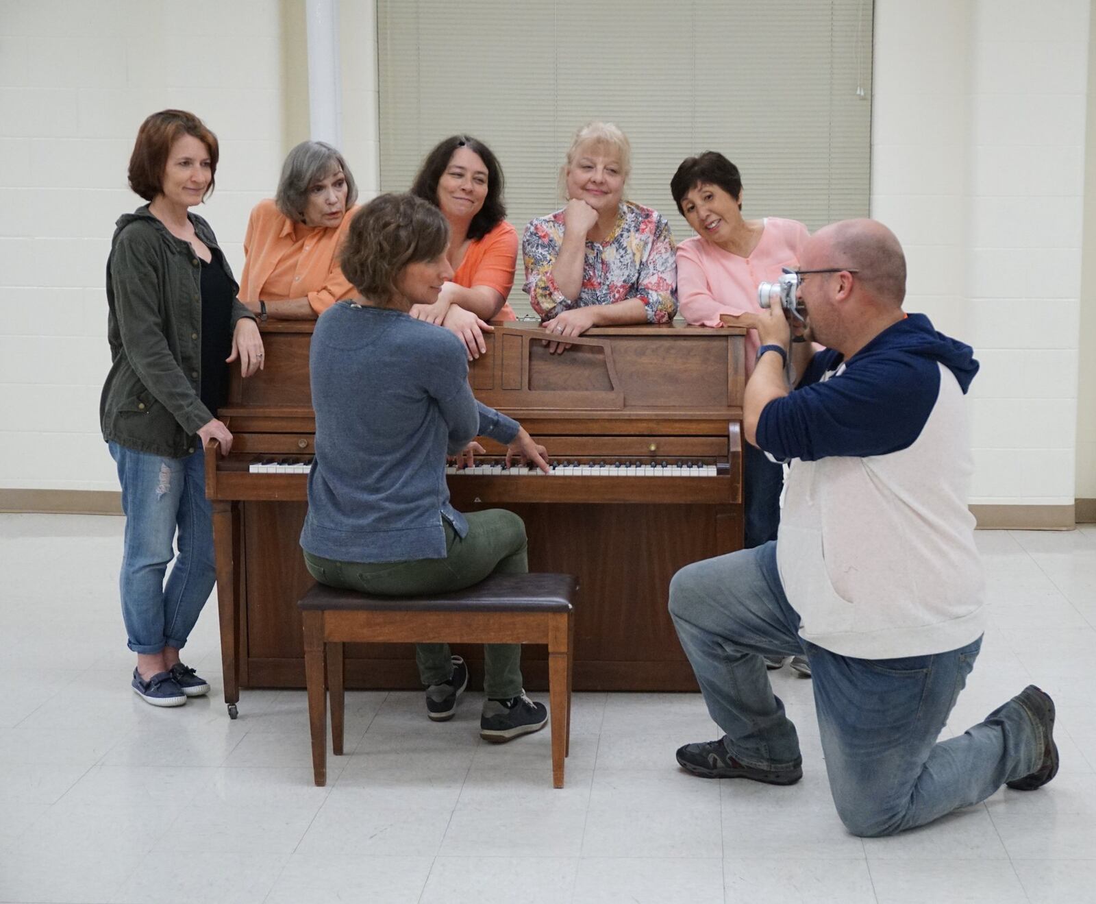 Senior-themed troupe Young at Heart Players presents the comedic “Calendar Girls,” based on the 2003 British film of the same name, Nov. 16-25 at the Dayton Playhouse. CONTRIBUTED