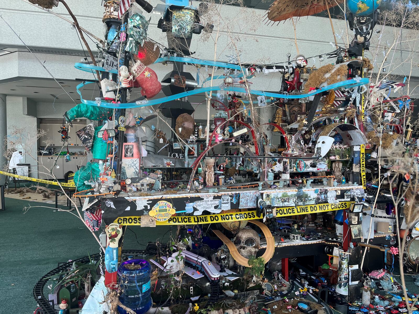 Artist Robert Blackstone's Crystal City art installation on display in a storefront in downtown Dayton. CORNELIUS FROLIK