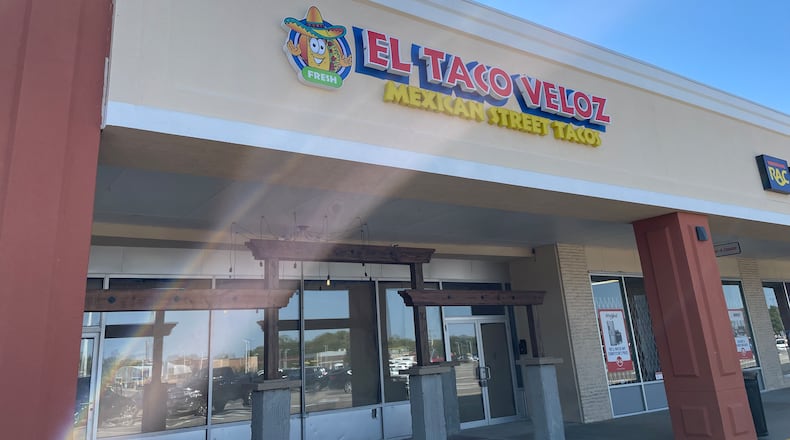 El Taco Veloz Mexican Street Tacos is coming soon to 4904 Airway Road in Riverside. NATALIE JONES/STAFF