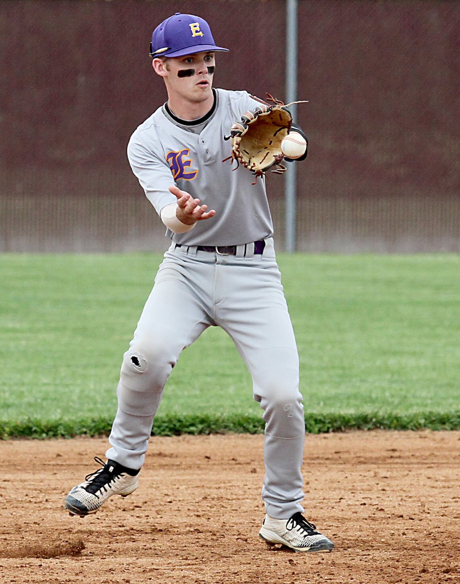 Eaton shortstop Blake Curry handles a Ross ground ball during a Division II sectional game at RHS on Thursday. CONTRIBUTED PHOTO BY E.L. HUBBARD