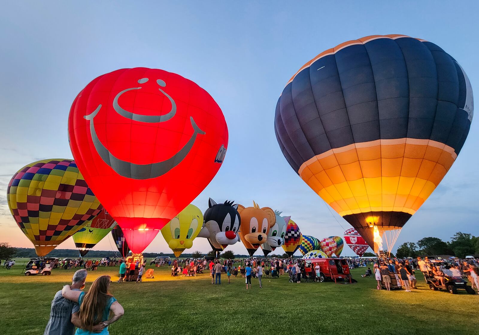 The Ohio Challenge Hot Air Balloon and Skydiving Festival returns this weekend in Middletown. NICK GRAHAM/STAFF